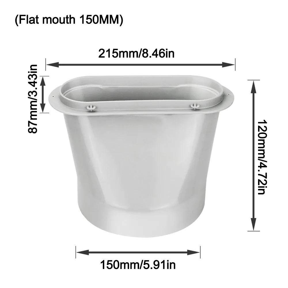 

Соединитель для выхлопного шланга кондиционера ABS: круглый/квадратный интерфейс для выхлопной трубы
