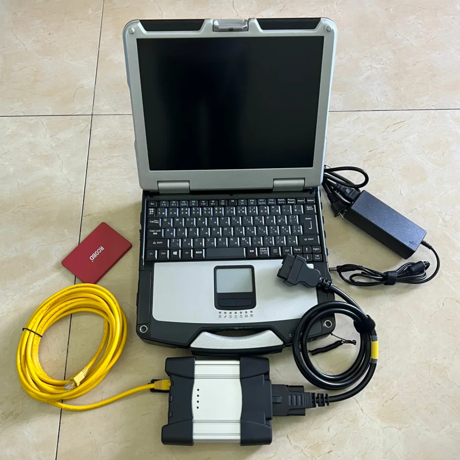 Diagnostic Tool Professional FOR BMW Icom Next Software Expert Mode 960GB SSD All Cables Full Set in CF31 Laptop i5 READY TO USE