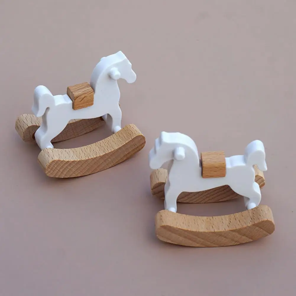 Dollhouse Dining Room Accessories Dollhouse Miniature Miniature Dollhouse Toy Wooden Trojan Horse with Smooth Surface for Doll