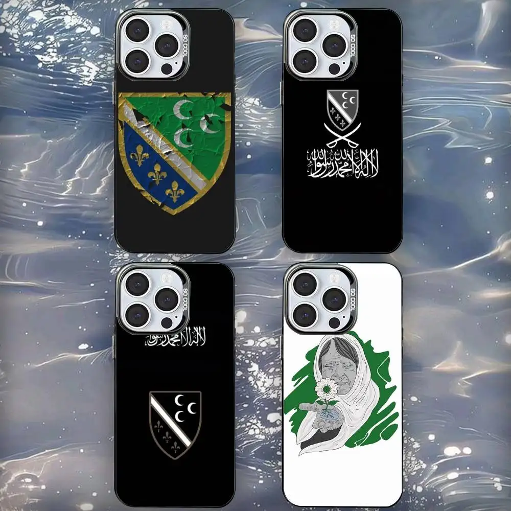 

S-Sandzak Flag Phone Case For iPhone 16,15,14,13,12,11,Mini,Pro,SE,MAX Black Matte Shockproof Cover