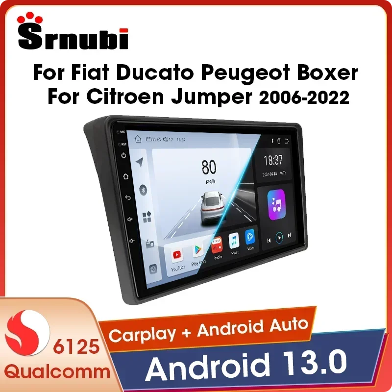 

Carplay Car Radio For Fiat Ducato Peugeot Boxer Citroen Jumper 2 2006-2022 Android Auto Multimedia Intelligent Systems Head Unit