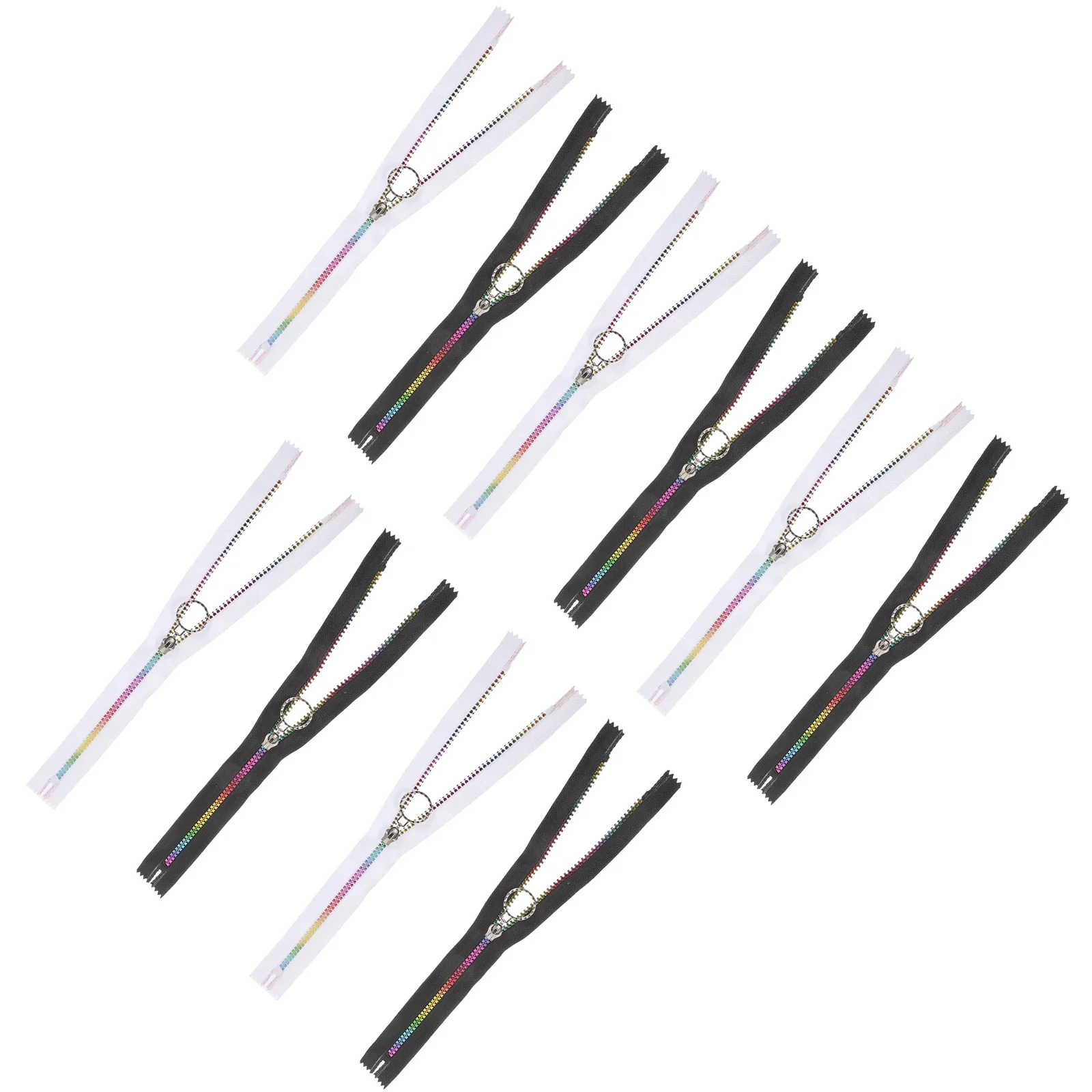 

10Pcs Love Tooth Zippers for Sewing Repair DIY Projects Multi-Use Craft Zipper Replacement for Clothes Handbags Pouches