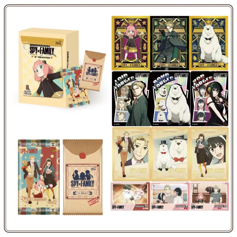 Nuevo en Stock KAYOU SPY × FAMILY Card Academy Pack Owl Ania Lloyd Anime Tarjeta de colección Original sin abrir tarjeta sorpresa regalo