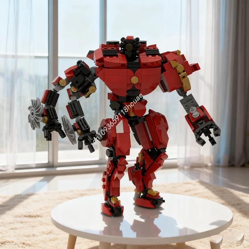 

655pcs MOC Crimson Typhoon Database Setsed Model Building Blocks Architecture Toy Education Brick Kids Christmas Gift Birthday