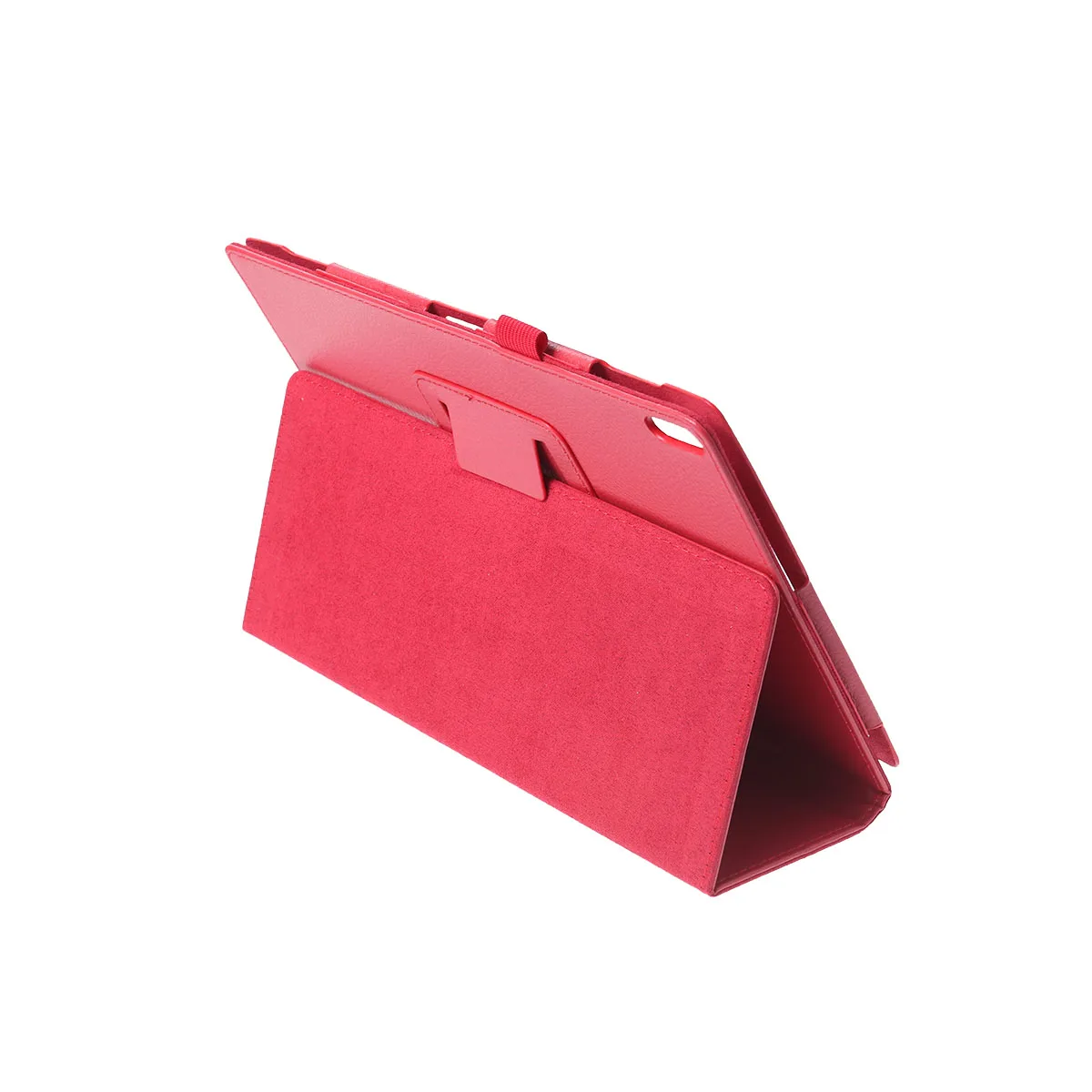 

Litchi Texture Full Coverage Case Stand For Tab 4 10 Plus -X704F/N Red Pu Shell 10.1 Inch Protective