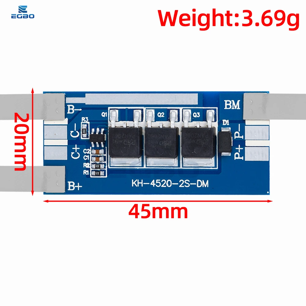 2S 7.4V 18650 26650 polymer  batery board  Vacuum cleaner electric vehicle lithium battery protection board