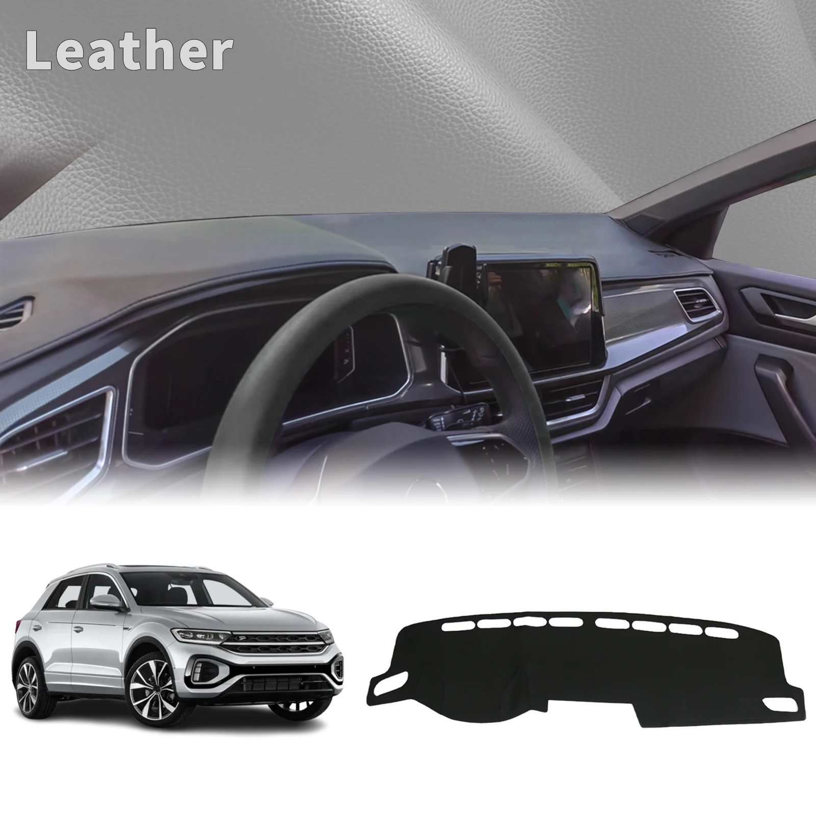 Fit for VW T-ROC 2023 2024 2025 TROC T ROC Dashmat Dashboard Cover Pad DashMat Sunshade Protective Carpet Car Accessories