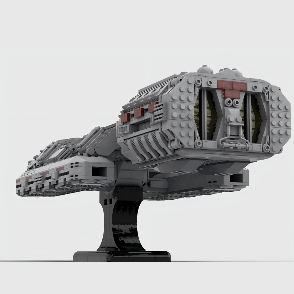 New MOC Battlestar Galactica Model Building Blocks Interstellar Movie Technology DIY  Spaceship Set Toy Boy Holiday Gift