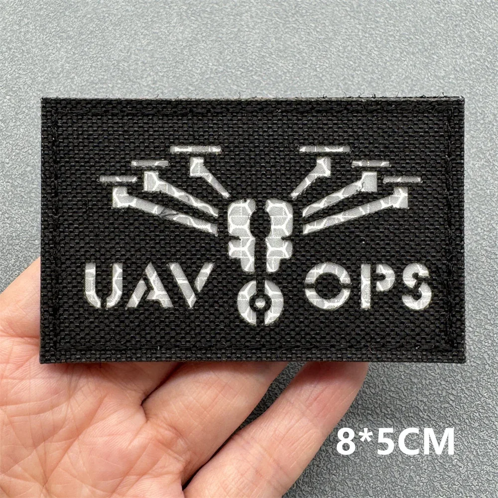 3D Taktische Patches IR Reflektierende Abzeichen auf Rucksack Weste Kleidung Laser Schneiden Embleme Haken Und Schleife Outdoor Ausrüstung – Detail 9