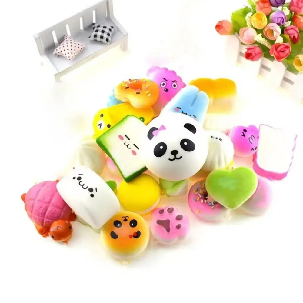 Simulated Bread Cell Phone Strap Squishes Keychain Cute Pretend Play Food Soft Bread Mini Size Kawaii Squeeze Cake Pendant