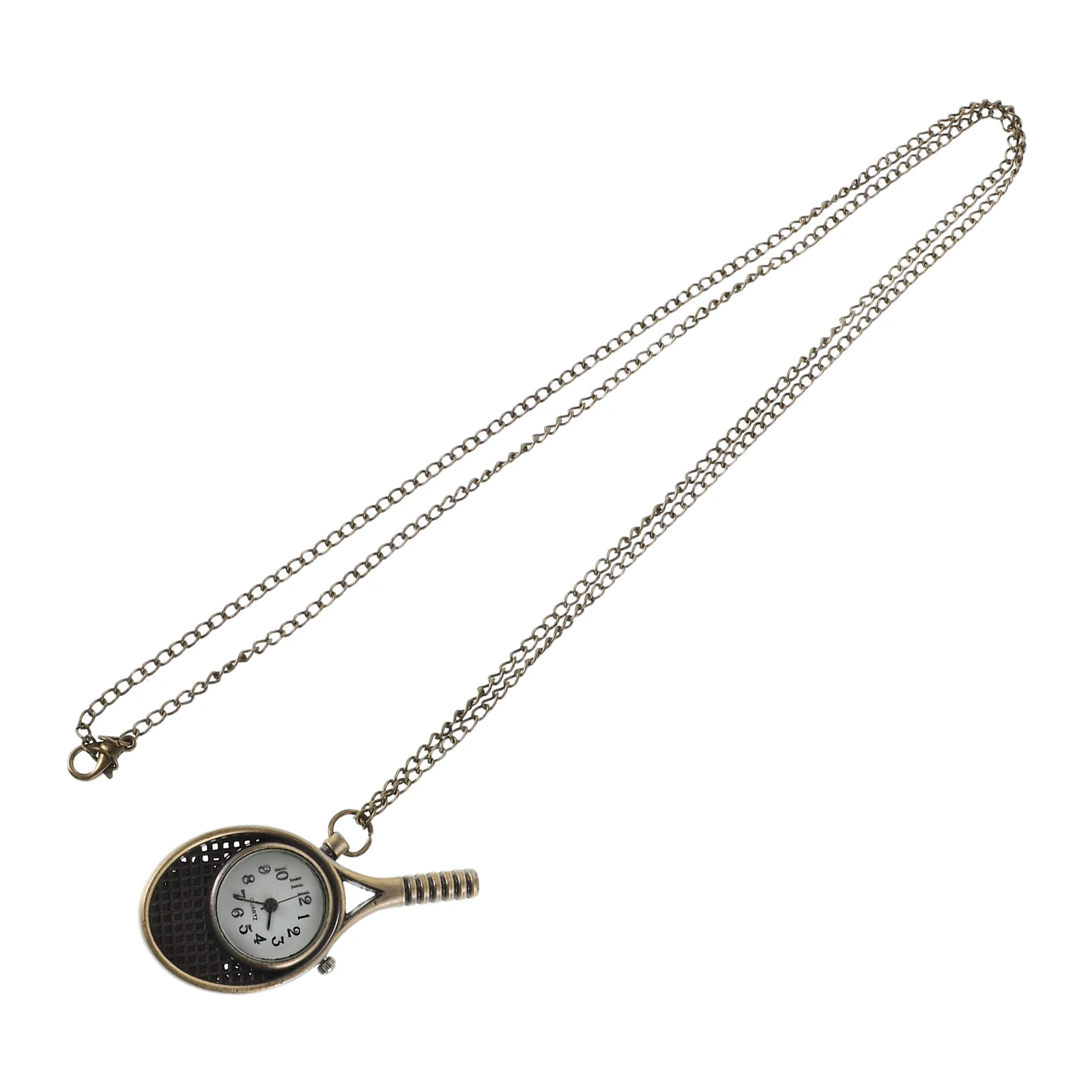 

Vintage Pocket Steampunk Racket Chain Quartz Watch For Men Women Sport Style Pendant Glass Alloy Wear Resistant Cool Mens Pocket