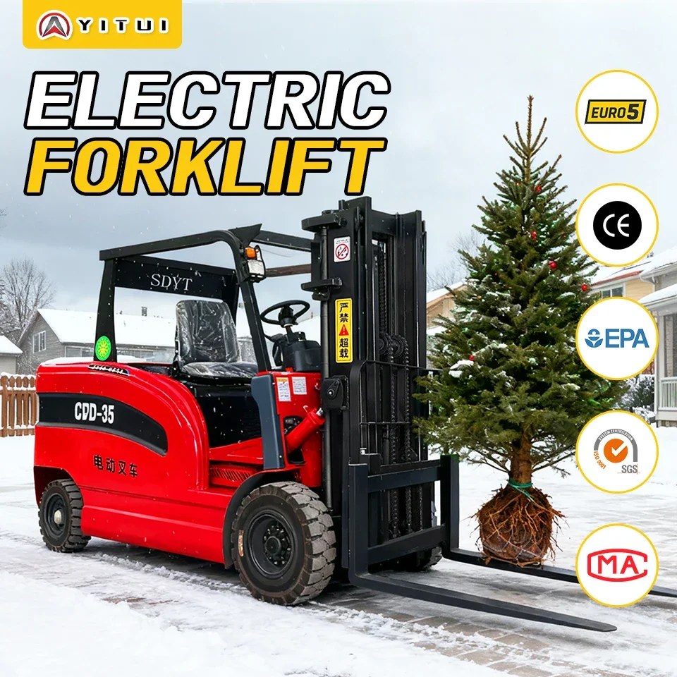 المصنع مباشرة 2 طن رافعة شوكية كهربائية مدمجة Ce المعتمدة للتعامل مع مواد الأعمال الصغيرة رافع خفيف الوزن سهل التشغيل