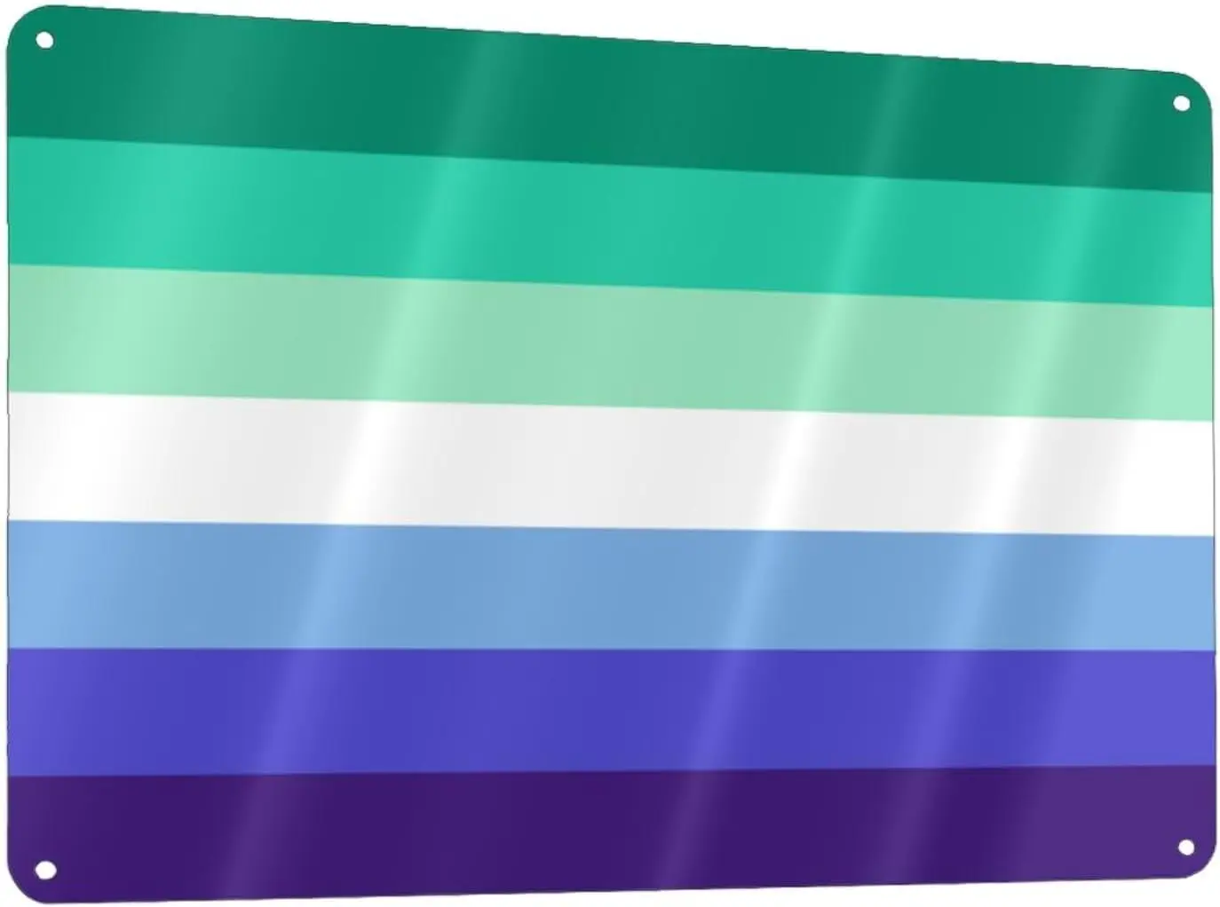 Mlm Pride Flag Metal Sign, 8x12 Inch Metal Wall Art Signs Cover Aluminum for Men/Women/Indoor/Outdoor sign