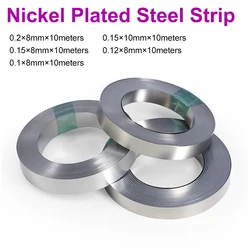 Nickel Plated Strip 18650 Li-ion Battery Nickel Sheet Plate Connector 0.1~ 0.2mm Steel Belt Spot Welding Machine Battery Welder