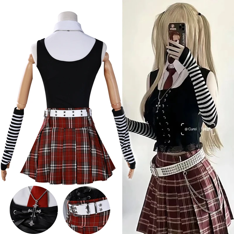 Миса Амане Косплей Примечание Смерть Косплей Костюм Дебютное Повседневное Сексуальное Платье Субкультура Ожерелье y2k Готическая Лоли Униформа Наряд