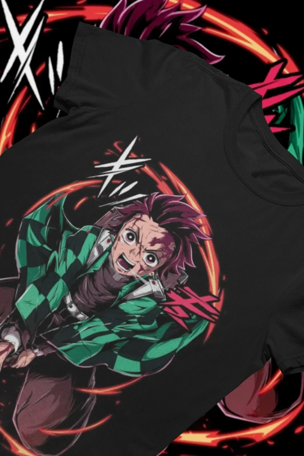 Tanjiro Shirt, Demon Slayer Shirt, Nezuko Shirt, Akaza Doma Muzan Sanemi Zenitsu