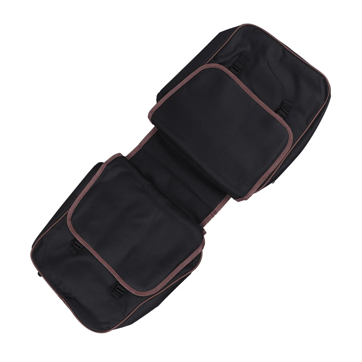 

Waterproof Nylon Rear Seat Bag Large Capacity Flap Zipper Design Cycling Saddle Side Tail Pouch for Mountain Road Folding Bike
