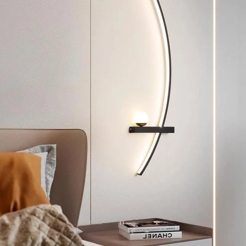 غرفة المعيشة الحديثة حائط الخلفية مصبغة الإبداعية غرفة نوم اللوح الأمامي الممر بهو الدرج الجدار الخفيفة