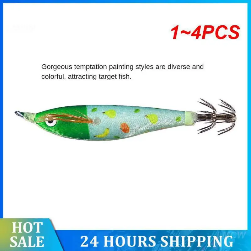 1~4PCS Fishing Gear Long Service Life And Vibrant Colors Fishing Gear Bait And Bait Fishing Tools Artificial Bait Fake Bait Bait