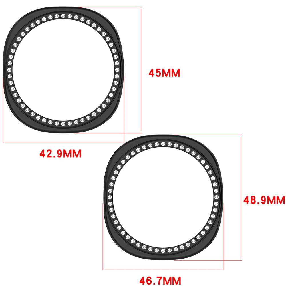 BEHUA Bling PC Hollow Pelindung Case untuk Samsung Galaxy Watch8 40Mm 44Mm Diamond Crystal Case Hard Cover Pelindung Shell Bumper