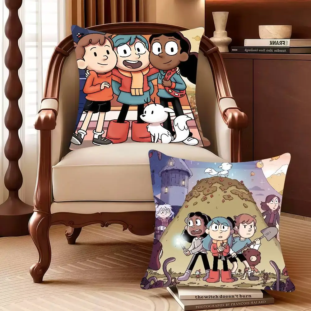 

Cute Cartoon H-HildaS Pillow Case Decor Protective Covers Comfortable soft for Sofa Living Room Home office