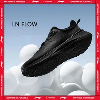 Li-Ning Men LN FLOW Running Jogger Shoes TUFF RB Wearable Comfortable Cushion LiNing Leisure Sports Sneakers AGLU089
