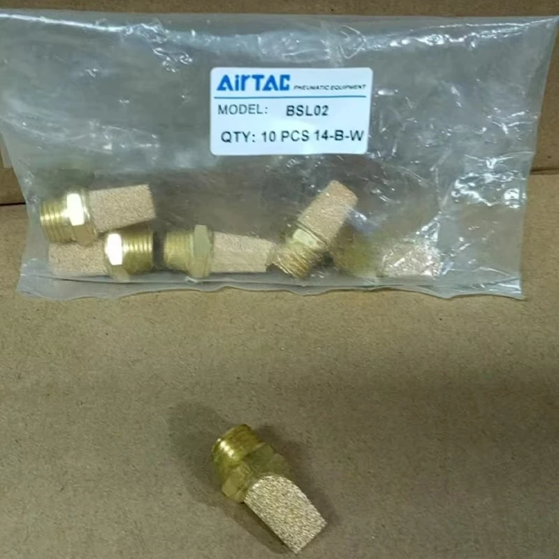 10PCS AIRTAC BSL-M5 BSL-01 BSL-02 BSL-03 BSL-04 BSL-06 BSL-08 BSL-10 BSL-12 All Copper Muffler
