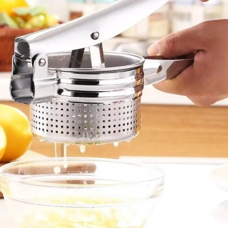 Stainless Steel Handy Fruit Manual Juicer Potato Ricer Masher Food Mill Fruit Presser Juicer Extractor