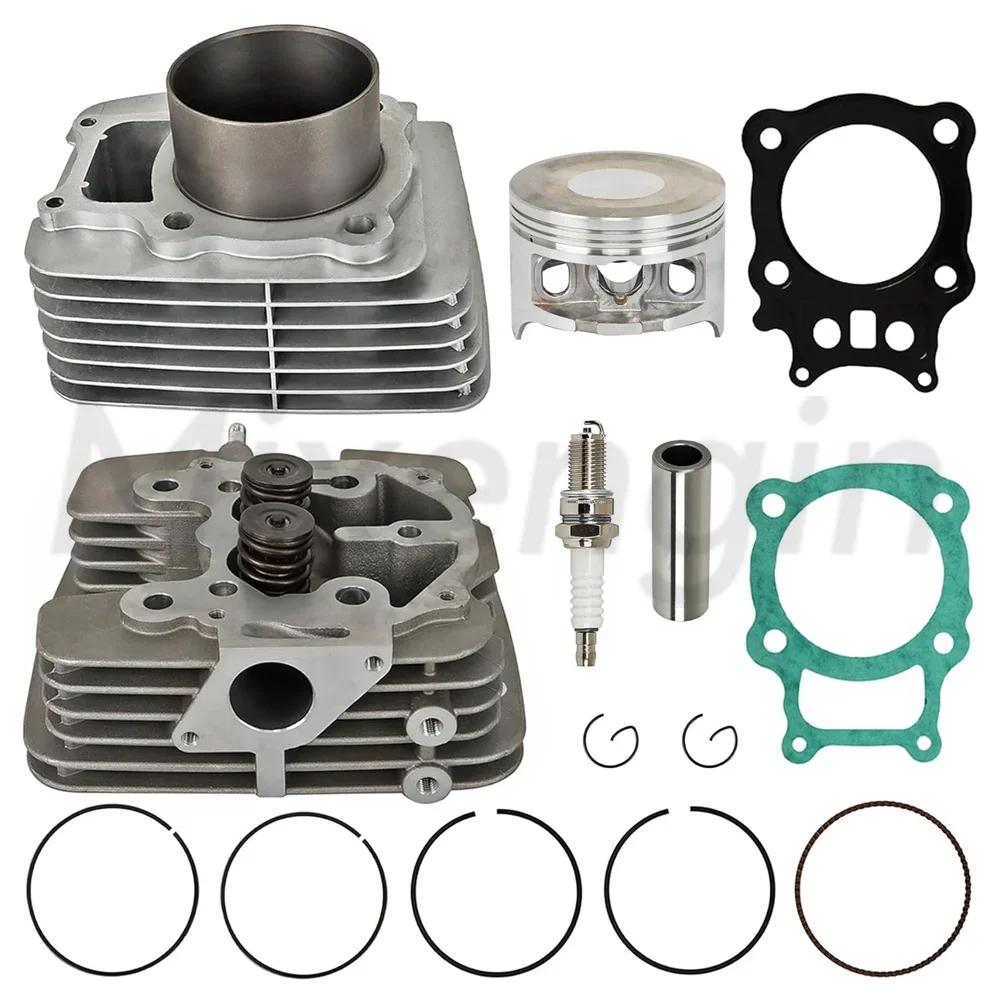 Motorcycle cylinder & cylinder Head piston gasket Rebuild kit ATV STD 78.5mm For Honda Rancher TRX350 12100-HN5-600 2000-2006