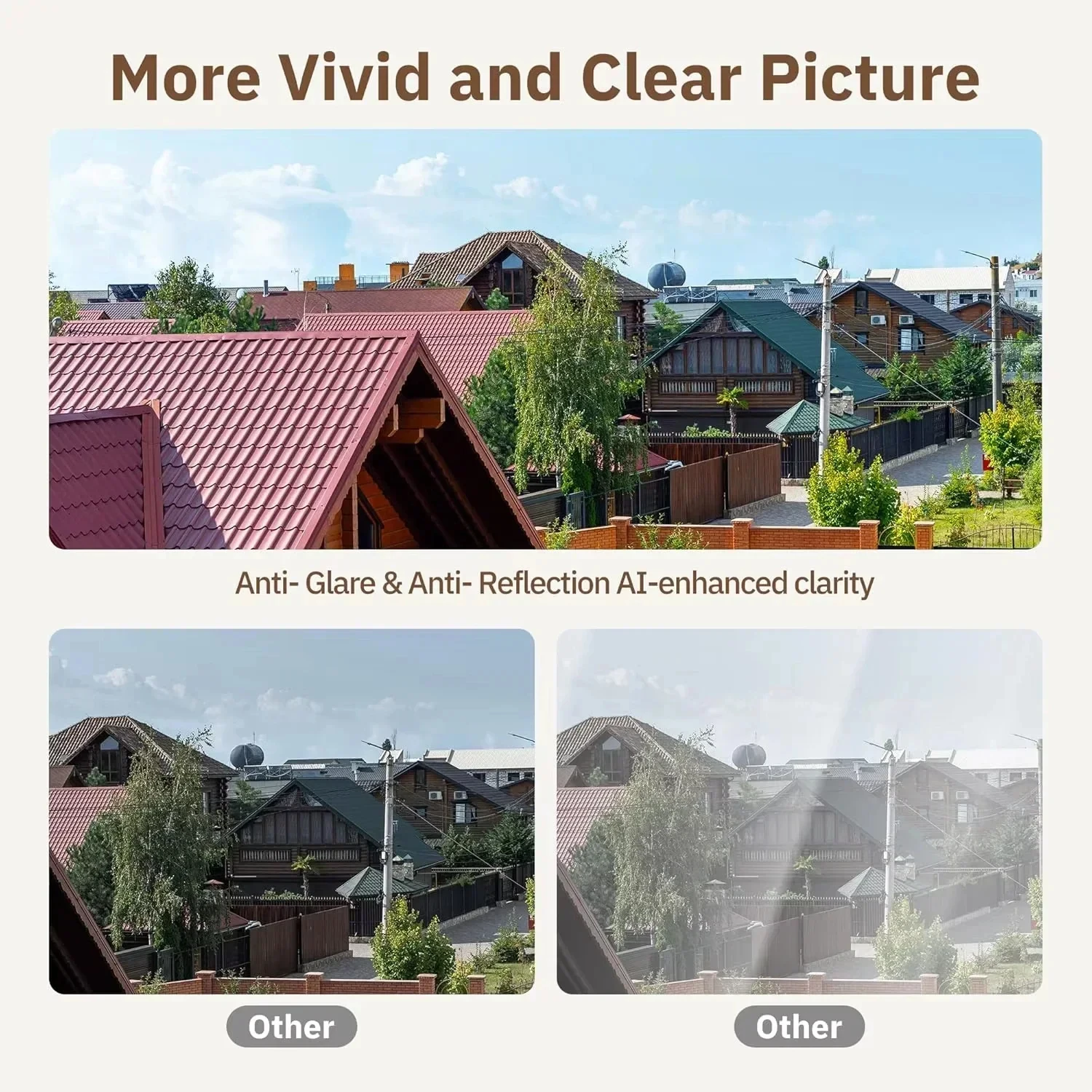 Mini Window Camera Replaces Outdoor Cameras 2.4/5GHz WiFi Camera 3MP Resolution Full-Color Night Vision Through Window Camera image 6