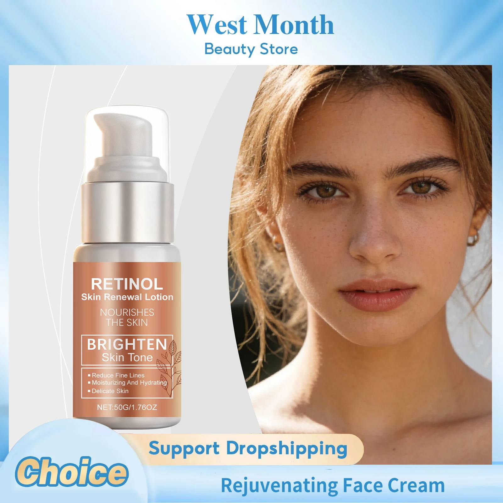 

Rejuvenating Face Cream Retinol Serum Hydrating Firming Repairing Glowing Soft Reduce Wrinkles Smoothing Brightening Face Cream