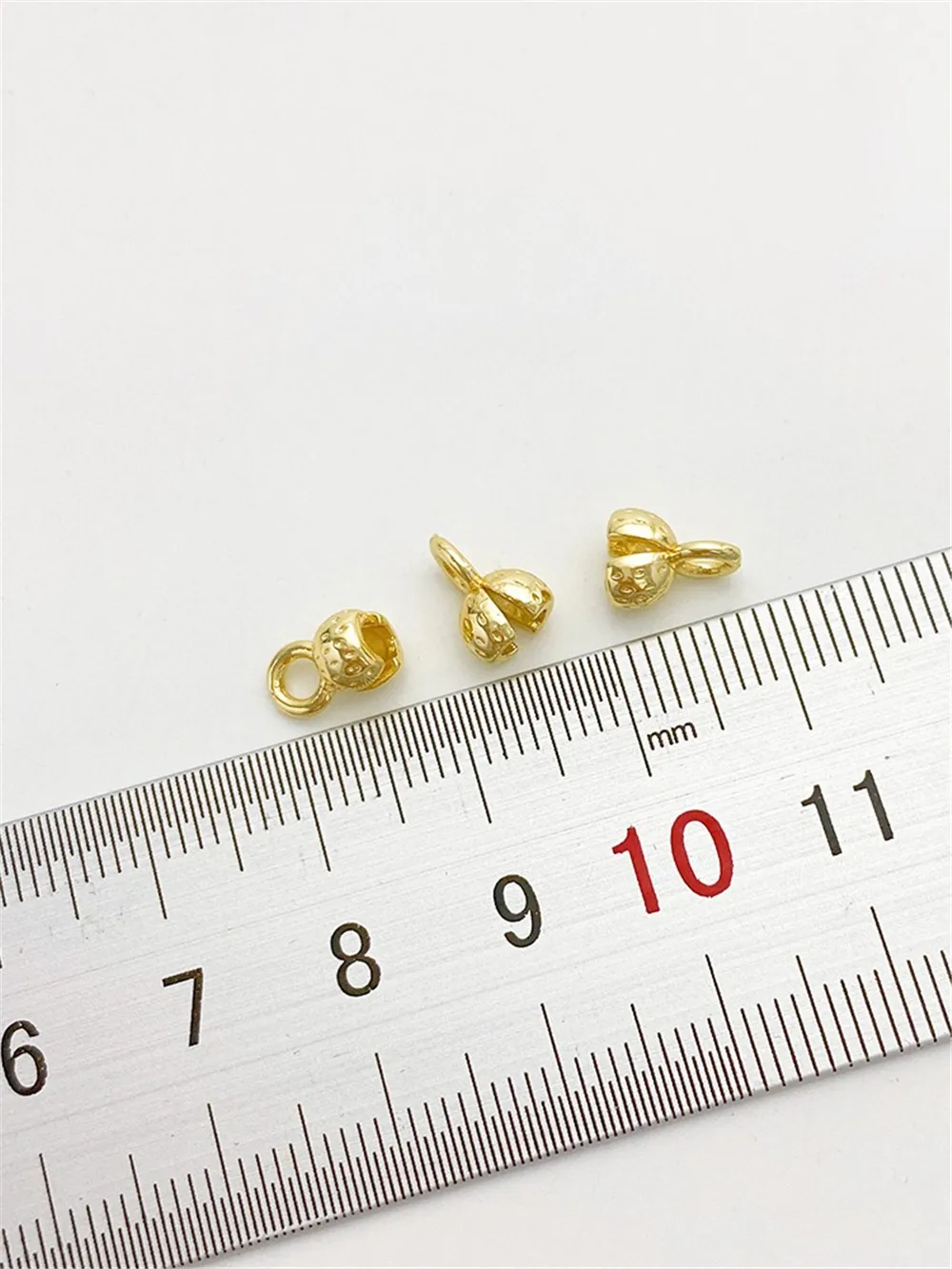 14K Gold-Color Peanut Bag Buckle, Bud Closing Connecting Buckle, DIY Handmade Bracelet, Necklace, Jewelry, Material Accessories