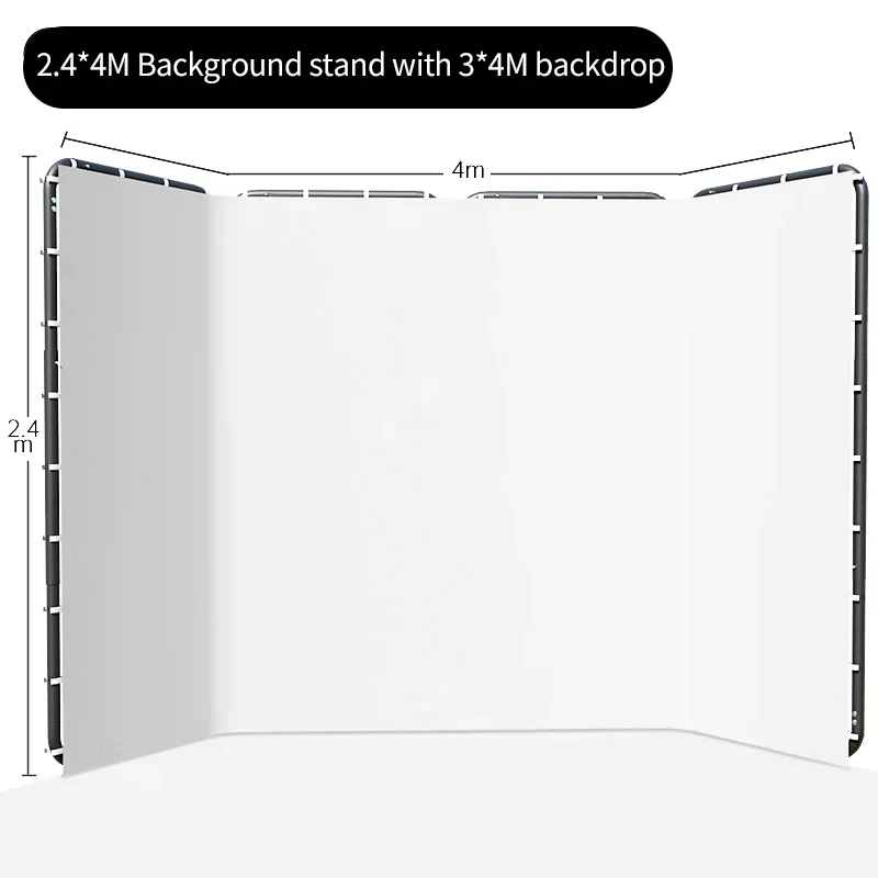 

SH 240x400cm Background Stand Frame With Photography Green Screen Backdrops Photography Background For Living Video Recording