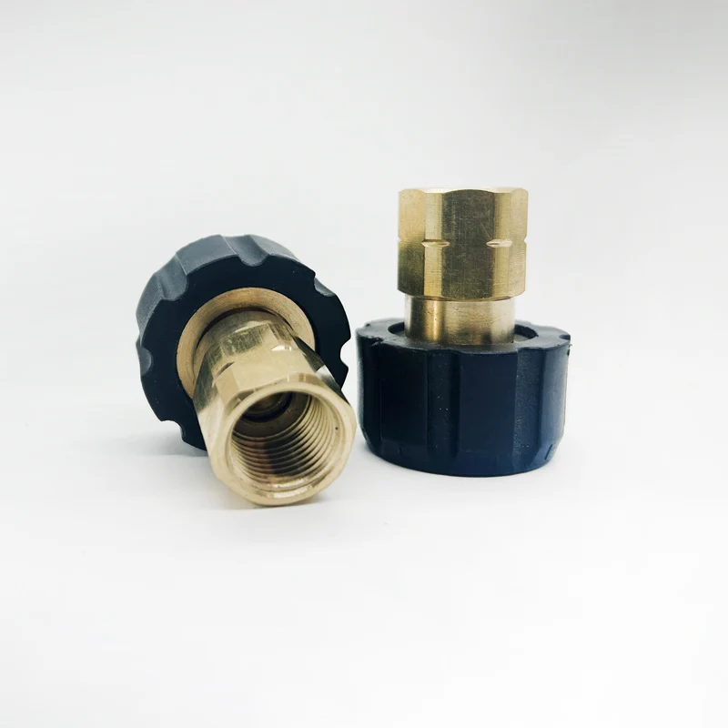 

Pressure Washer Adapter M22 14mm to 3/8” and 1/4 Female Fitting Quick Disconnect Kit for Connecting Hose Wand Power Washer Gun
