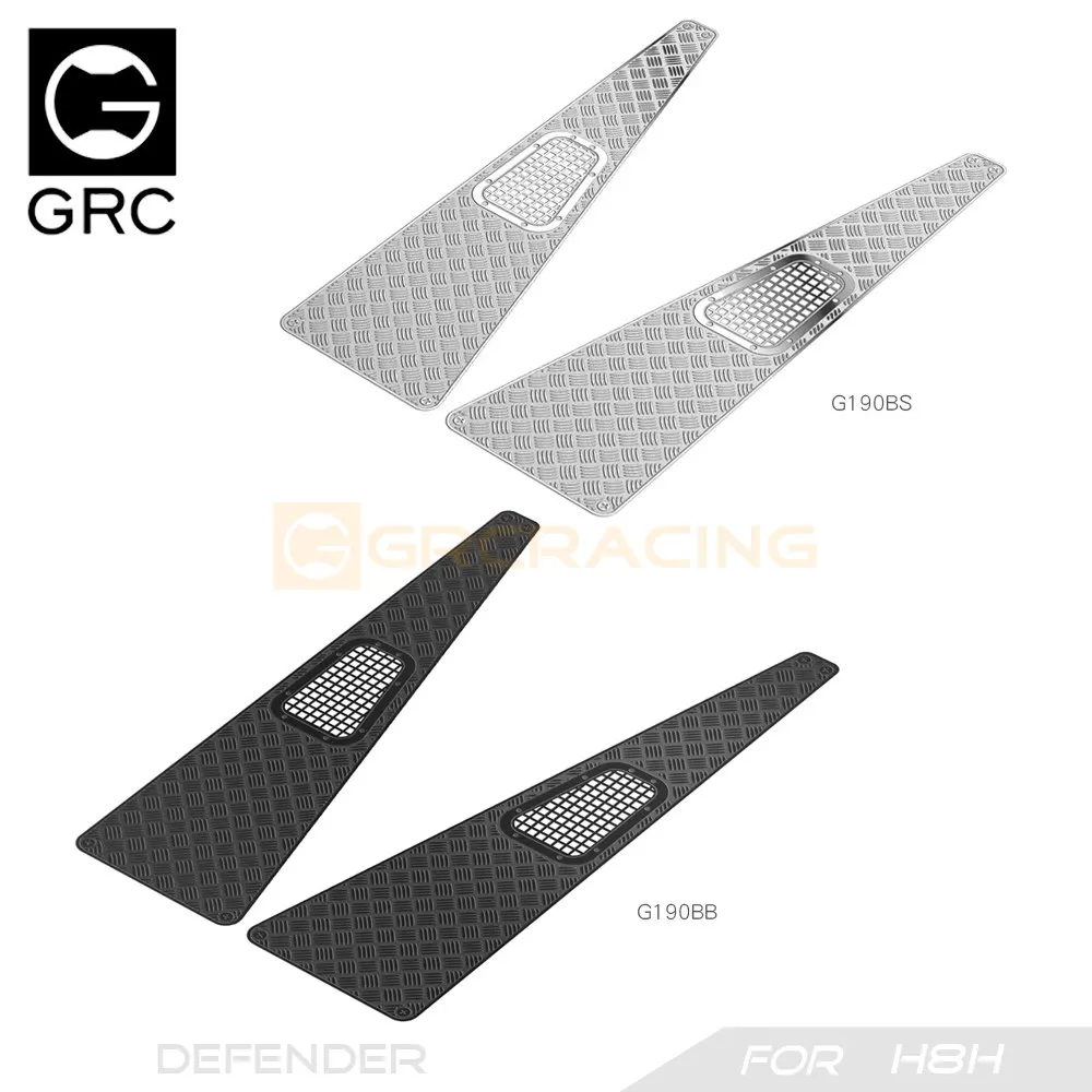 GRC Stainless Steel Bottle Decoration Sheet for 1/8 RC Crawler Car MJX FOR H8H DEFENDER Accessories