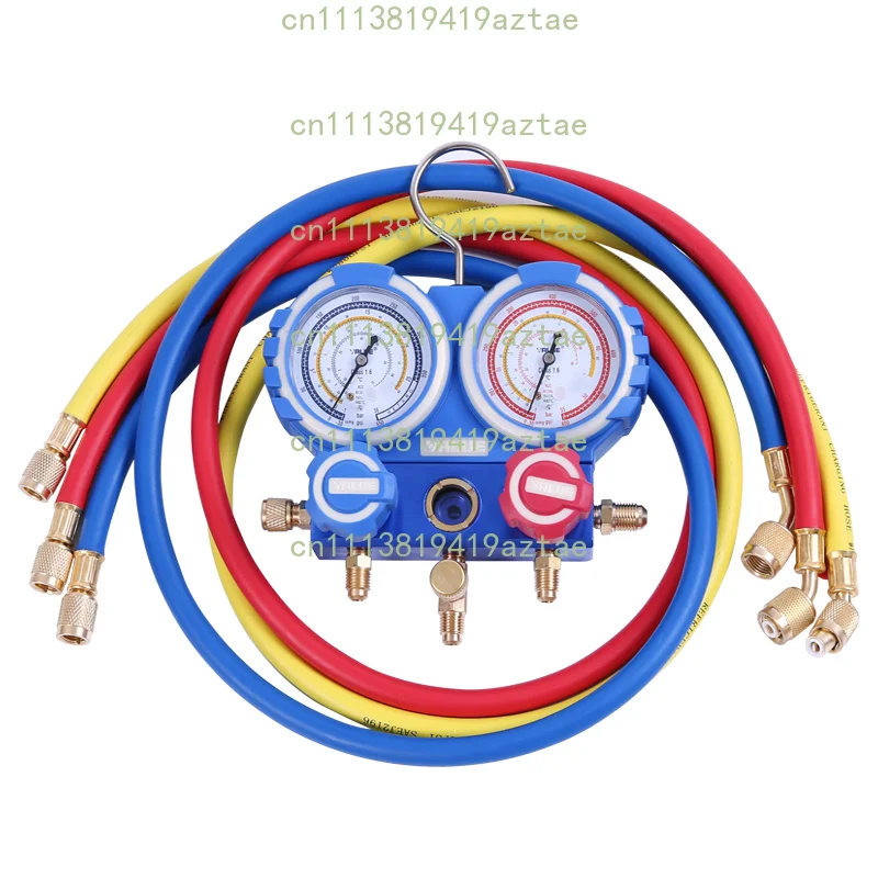 VMG-2-R22-B Dual Refrigerant Pressure Gauge Set Fit for R410a R134a R32 Air Conditioner Fluorine Charging