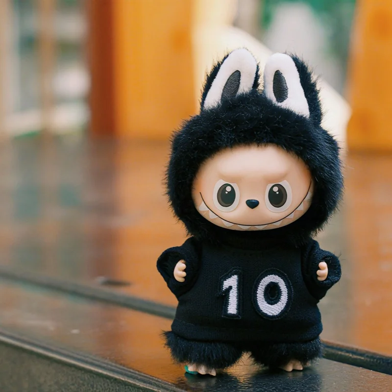 لدمى Labubu 4.0 V1 V2 V3 V4 الذكرى العاشرة المطرزة تي شيرت قصير الملابس ل Ropa Labubu الزي الملابس والاكسسوارات #4