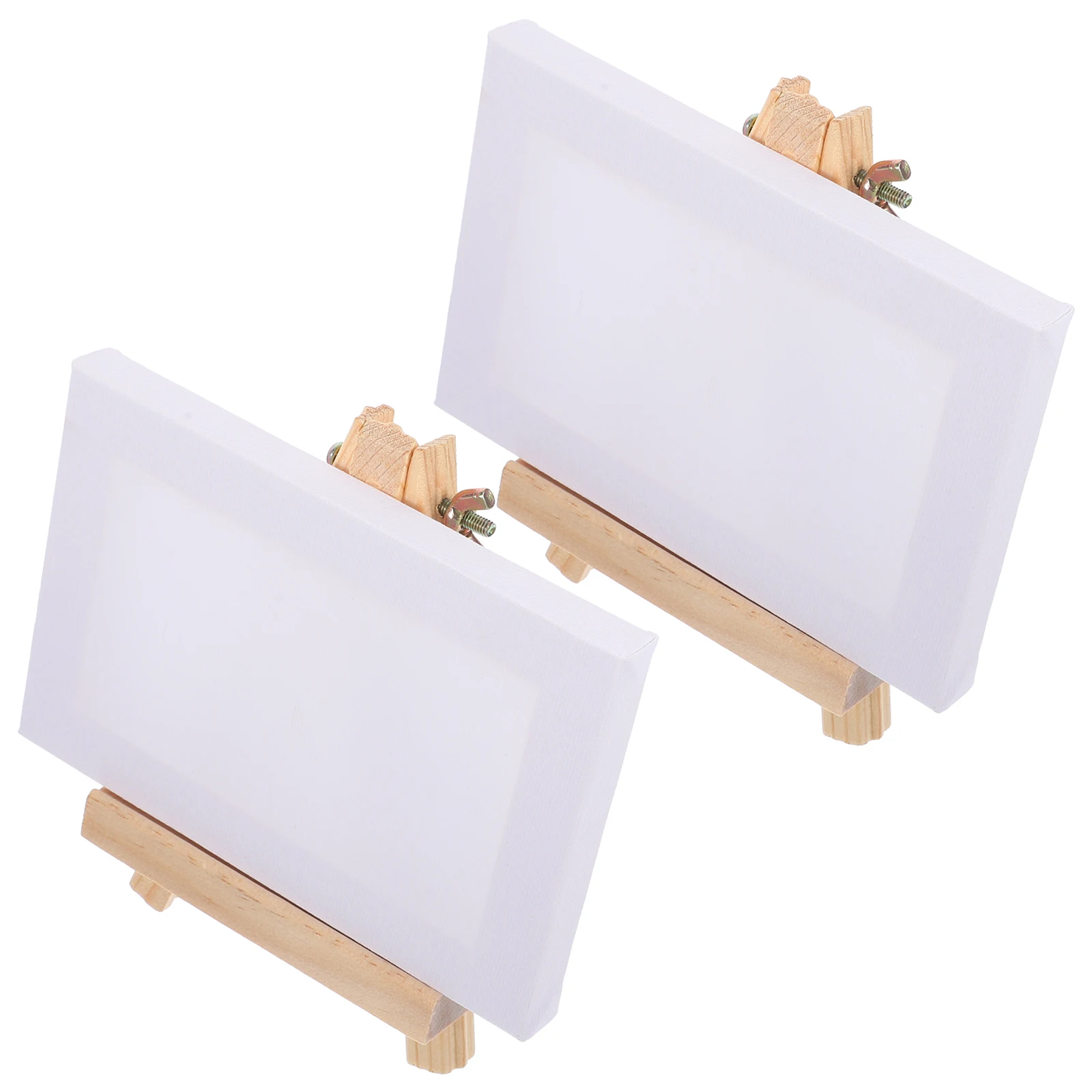 

2 Sets Wood Art Easels 10x15 Inch Mini Painting St s Lightweight Compact School Art Supplies Students Beginners Artists