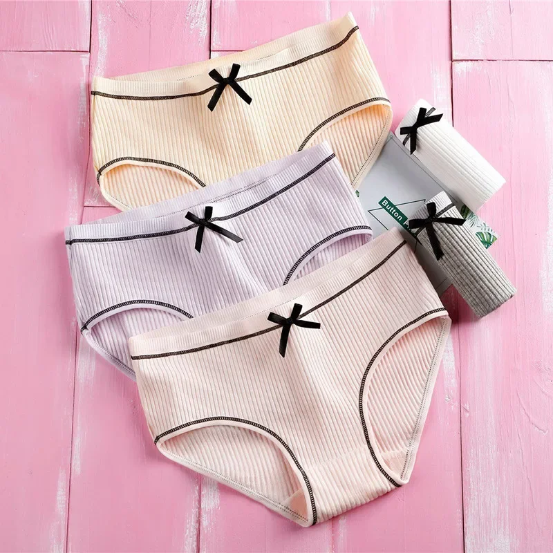 8pc/Lot Girls Cotton Underwear Soft Breathable Briefs Young Girl Panties Solid Children Clothes