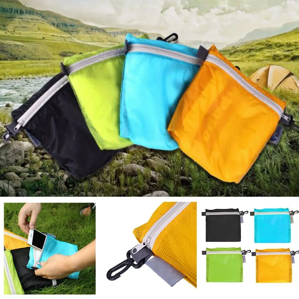 Camping Hiking Zipper Storage Tool with hook Backpack Rain Cover Outdoor Organizer Travel Cosmetic Bag Waterproof swimming bags