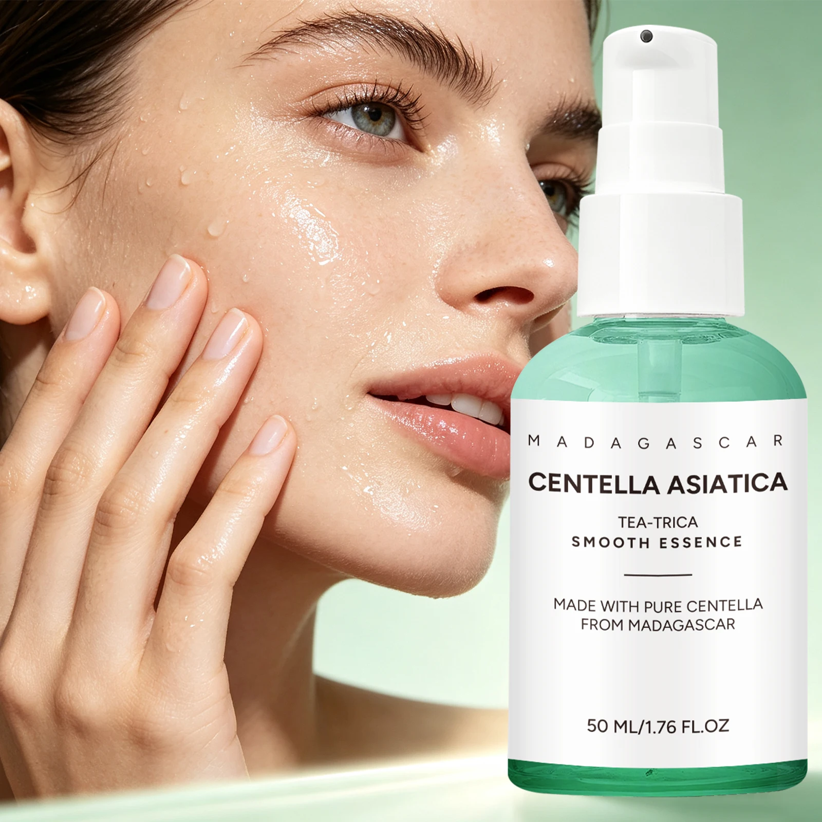 50ml Madagascar Centella Asiatica Face Essence Spray,Niacinamide Panthenol Hydrating Balancing Serum for Daily Skin Care