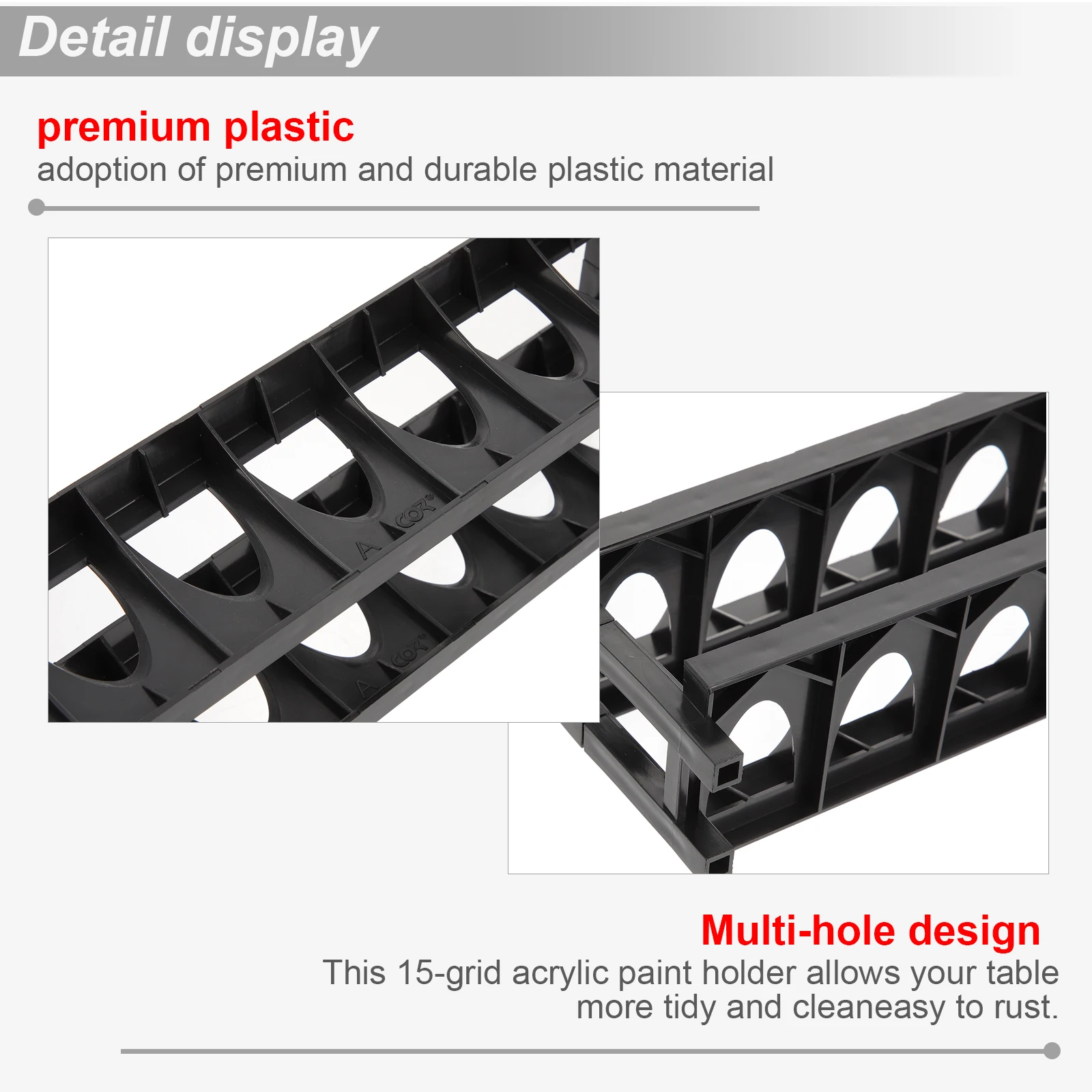 

2pcs Acrylic Paint Storage Rack Organizer Holder Stand For Pigment Ink Bottles Desktop Craft Art Supplies Office Home