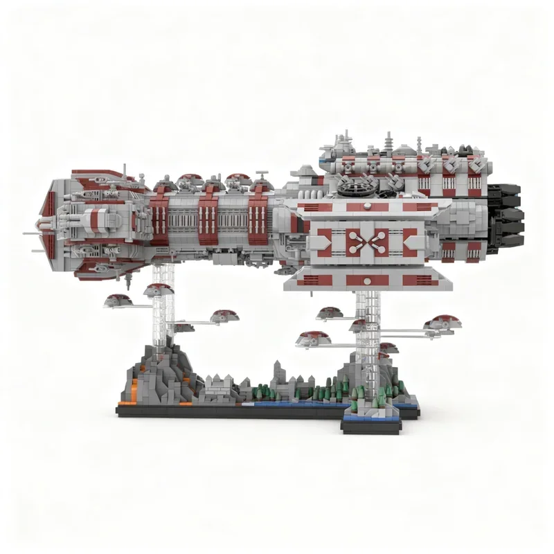 11262PCS MOC Space Battle Battlecruiser Starcraft Inspired Model DIY Creative Display Assembly Building Blocks Birthday Gift Set