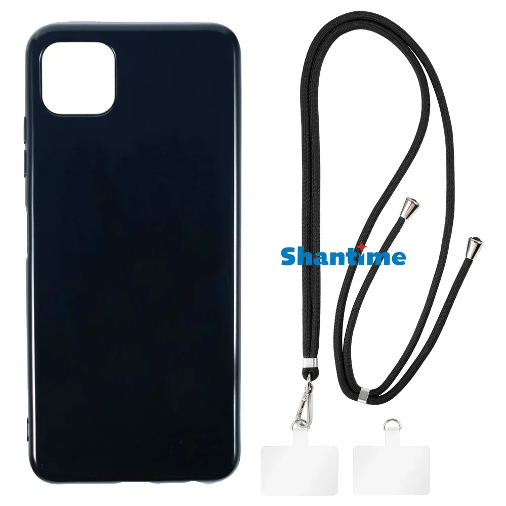 Suitable for Boost Celero 5G Case + Ajustable Neck/Crossbody Lanyards and Spacers, Silicone TPU Cover