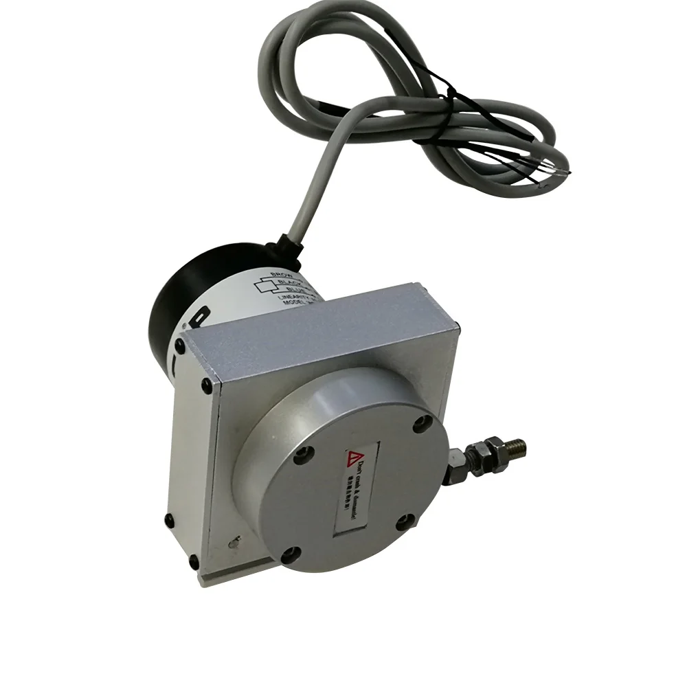 High resolution absolute encoder draw wire linear sensor