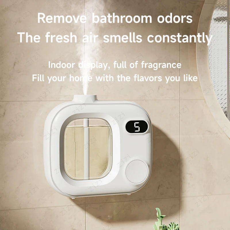 Home Bedroom Toilet Fragrance Machine Fresh Air Deodorizing Diffuser USB High-frequency Atomization Automatic Fragrance Diffuser view 5