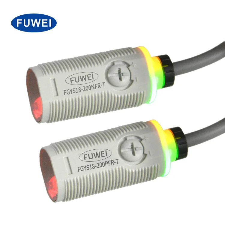 FUWEI FGYS18-200NFR-T Lens Reflection Transparent object detection Type Circular Photoelectric Switch Sensor