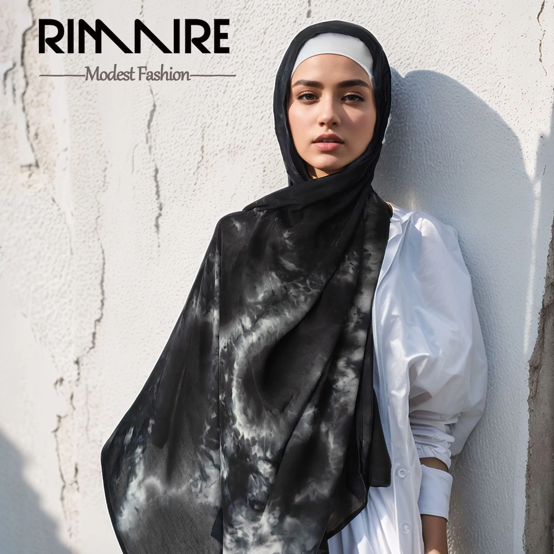 

Trendy Muslim Women's Gradient Headscarf Large Size Soft Skin-Friendly Breathable Fashion Accessory for All Seasons