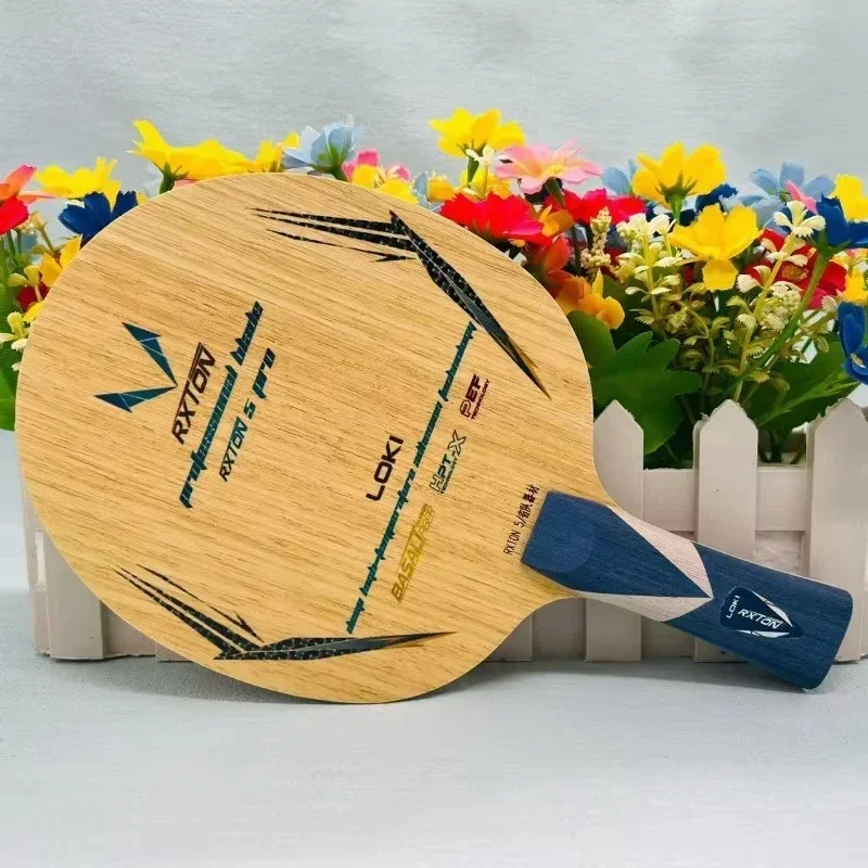 LOKI-RXTON 5pro لوحة سفلية لتنس الطاولة درجة احترافية هجومية من النوع 5 خشب 2 كربون