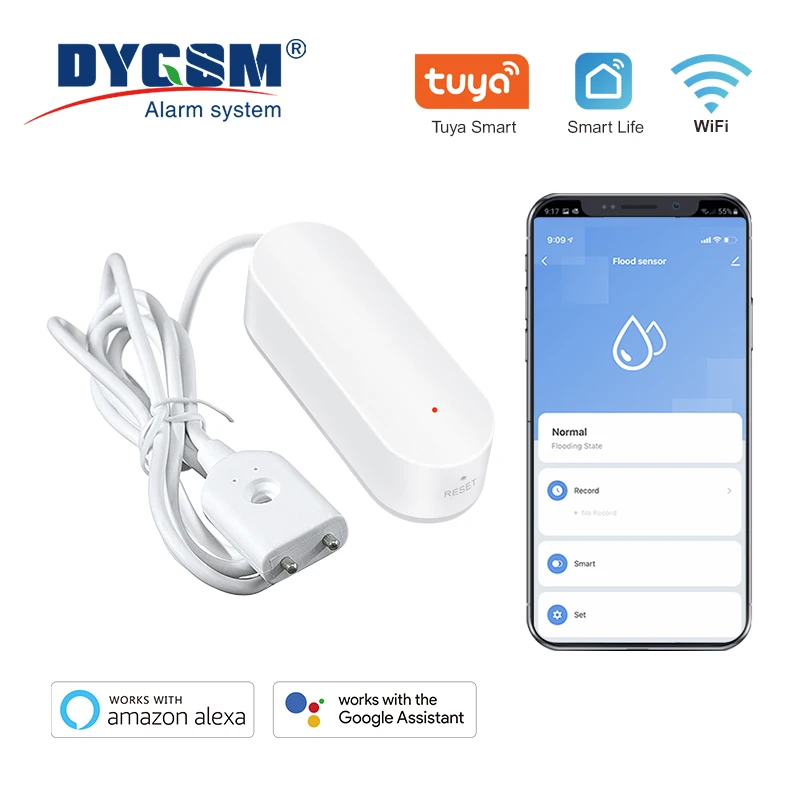 

Tuya Smart WiFi Water Level Sensor Leakage Alarm Flood Leak Detector SmartLife APP Water Alert Overflow Alarm Security System